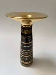 VERSACE Virtus Gala Black VASE CANDLE HOLDER 8" NEW in Box Rosenthal 20 cm