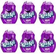 6 Pack Kool-Aid Liquid Grape Artificially Flavored Soft Drink Mix 1.62 Oz Bottle