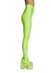 [AZALEA WANG] Hey Hey Platform Pant Boots - Lime