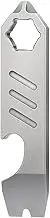 Mini Titanium EDC Pry Bar EDC Pocket Multi Tool Bottle Opener Screwdriver Wrench