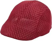[APLVFFZH] Men's Mesh Flat Cap Breathable Summer Hat for Gardening Travel
