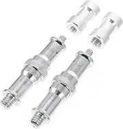 Veemoon Quick Mount Screw Adapter Set 3/8 to 1/4 Inch Conversion for Light Stand Tripod and Camera Accessories
