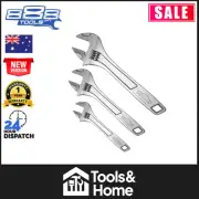 888 Tools Wrench Set Adjustable 3 Piece Chrome Vanadium Steel Heavy Duty T818000