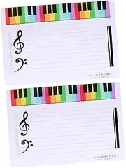 HONMEET Home Whiteboard Double-Sided Whiteboard Eraser Lines for Music Teaching