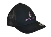 Volcom Men's Hat Duel Duo Cap Casual Logo Mesh Flex-Fit Casual Stone Black New