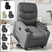 Stand up Recliner Chair Armchair Single Sofa Living Room Faux Leather vidaXL