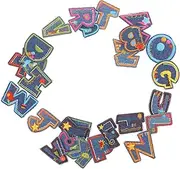 FIXOSHEE Alphabet Patches 26pcs Iron on Sew on Patches for Clothing Repair Decorative Embroidery