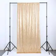 Champagne Shimmer Sequin Wall Backdrop Curtain