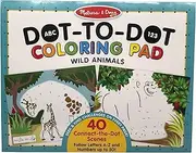 Melissa and Doug - ABC 123 Dot-to-Dot Colouring Pad - Wild Anim