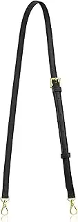 [A ALLZEDREAM] Allzedream Leather Purse Strap Replacement Crossbody Handbag Long Adjustable, Black, Medium