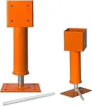 4x4 Screw Jack, Adjustable House Floor Jacks for Leveling, 14.5" - 18.5" Height Adjust Range, Heavy Duty Jack Post Crawlspace Basement Shore Beams Screw Jacks, 24000 lbs Max Load Capacity