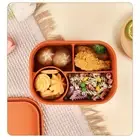 Silicone Lunch Box Microwave Safe Reusable Leakproof Food Storage Container with