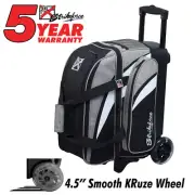 KR Strikeforce Cruiser Smooth Black/Stone/White 2 Ball Roller Bowling Bag