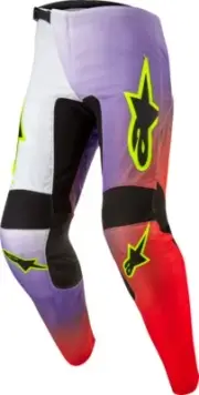 ALPINESTARS FLUID LUCENT PANTS WHT/NEON RD/YLW FLUO SZ 36