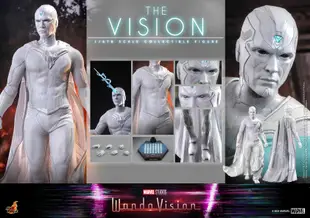 全新 Hot Toys TMS054 1/6 汪達與幻視 WandaVision 白幻視 The Vision