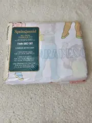 Vintage Springmaid 80s 90s Twin Sheet Set - "Ballet Class" Ballerina Print #6242