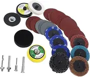 CIYODO Complete Sanding Disc Set Pcs Grit Mm Drill Grinder Twist Lock Hook Loop Abrasive Discs