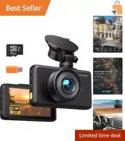 2.5K Dash Cam with G-Sensor & 24/7 Parking Monitoring - Essential Car Accessory