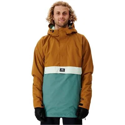 Rip Curl Primative Anorak Jacket 2023 in Gold, Mineral Blue, Navy