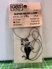 GRS Micro Liting Super Micro Lamp 1.5V, 15mA, 1.4mm Diameter Red 101 NOS NIB