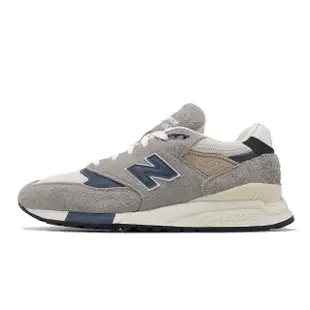 【NEW BALANCE】休閒鞋 998 男鞋 美製 灰 藍 麂皮 復古 運動鞋 NB 紐巴倫(U998TA-D)