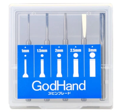 Spin Blade 5 pcs Set Tool for Plastic Model GH-SB-1-3 GodHand Japan Gunpla