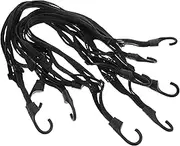 EXAOMBLE 5pcs Motorcycle Bungee Cords High Elasticity Helmet and Luggage Straps with Hooks Durable Outdoor Cycling Accessories for Securely Fixing Helmets and Luggage
