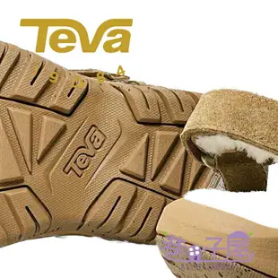 TEVA 女鞋 Hurricane XLT2 Shearling UGG羊毛皮革 涼鞋 [TV1103273PEC] 胡桃【巷子屋】