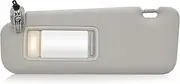 TadaMark Left Driver Side Sun Visor Fit for Mazda CX-9 2010 2011 2012 2013 2014 2015 Gray with Mirror & Light Replace # TDY1-69-320