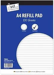 2/6 A4 Lined Refill Pad 100 Page Notepad Memo Writing Ruled Student Office School (6)
