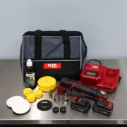 FLEX PXE 80 Kit | Cordless Mini Nano Polisher Kit 2 Batteries, Bag, Pads Polish