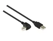 2M USB 2.0 AM To Left Angle BM Cable [CB-USB2-95]