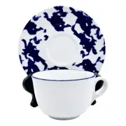 Richard Ginori Italy 1856 PAOLA NAVONE BLUE SPONGE Large Cup & Saucer Set(s) NEW