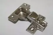 (50) 3/8" OVERLAY SHORT ARM FACE FRAME CABINET HINGE, STEEL PLATE