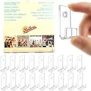 Vinyl Record Wall Mount, 18 Pcs Album Shelves Wall Mounted Display, Vinyl Display Holder Wall, Mini Acrylic Album Record Holder For Home Decor & Record Storess