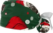 [YTYVAGT] 2-Pc,Gourd-Shaped Working Cap,Fisherman Hat with Buttons and Cotton Sweatband,Christmas Dog Hat
