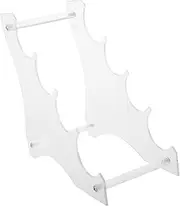 Amosfun Flash Display Stand Flashlight Displaying Rack Stable Flashlight Bracket Flashlight Display Rack Stable Base Flashlight Base for Flashlight Display Acrylic Transparent