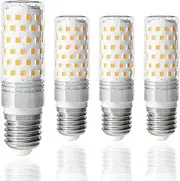 LUTW E27 Screw Bulb Warm White 3000K, 10W E27 LED Bulb Equivalent 130W Incandescent, 1510LM Super Bright E27 LED Corn Light Bulb for Home Lighting, Non-Dimmable, Pack of 4