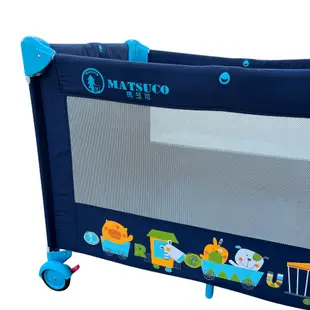 ❮二手3折❯ MATSUCO 瑪芝可 多功能平邊收折遊戲床 PY840 折疊嬰兒床 嬰兒床 遊戲床 嬰幼兒 遊戲墊