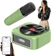 Karaoke Machine for Adults,Wireless Karaoke Speaker with Microphone - Portable Music Player Retro Singing Toy for Women & Birthday