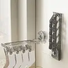 Plastic Folding Socks Drying Rack Wall-Mounted Clothes Hanger Underwear