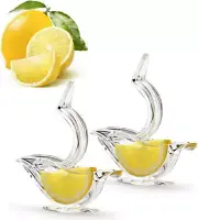 2 Pack Bird Lemon Squeezer, Manual Acrylic Lemon Juicer, Hand Press Squeezer