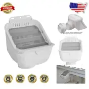 Stainless Steel Leaf Eater Advanced 2x3 & 3x4 Downspout Filter for Clean Water
