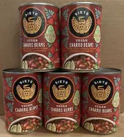 (5 Cans) Siete Vegan Charro Beans, 15.5 OZ Avocado Oil & Organic Beans,Tomatoes