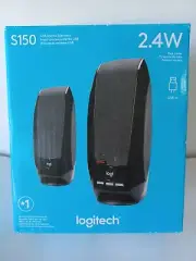 Logitech S150 2.4W USB Stereo Speakers Computer Speakers - Black NEW