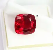 Certified Natural Blood Ruby Mozambique Red 10.10 Ct Cushion Cut Loose Gemstone