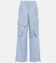 [Dion Lee] Dion Lee Low-rise wide-leg cargo pants AU 14 white