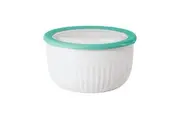 Oggi 3.7L Plastic Serve Bowl Kitchen Food Serving Container Storage w Lid White