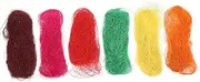 OHPHCALL 6pcs Natural Raffia Silk Bird Nest Easter Decor Versatile Packing Pet Nest Material Random