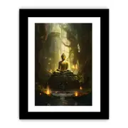 Buddha Meditation Art Framed print